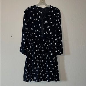 Romeo & Juliet Couture Black and White Star Dress Size L, fully lined